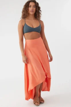 Women O’Neill Bottoms<AMBROSIO HIGH-LOW MAXI SKIRT
