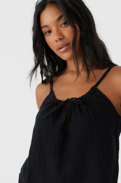 Women O’Neill Tops<ANYA CRINKLE DOUBLE GAUZE TANK TOP