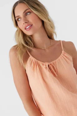 Women O’Neill Cover-Ups|Tops<ANYA CRINKLE DOUBLE GAUZE TANK TOP