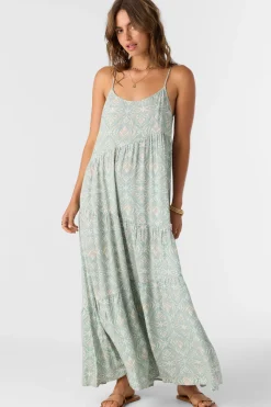 Women O’Neill Dresses<ARIETTE MARIA TILE MAXI DRESS