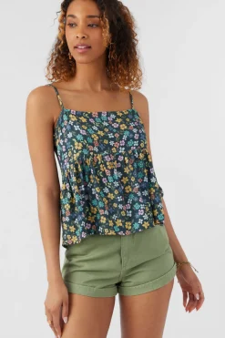 Women O’Neill Tops<ASTORIA LAYLA FLORAL TANK TOP