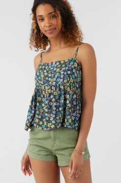 Women O’Neill Tops<ASTORIA LAYLA FLORAL TANK TOP