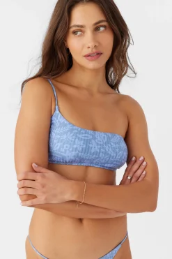 Women O’Neill Bralette|Bikini Tops<ATLANTIC PALM WIDE RIB SEAL BEACH ONE SHOULDER TOP