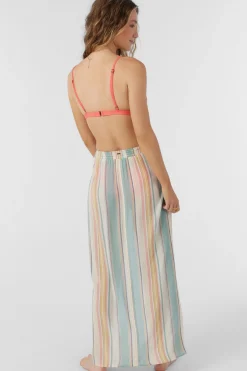 Women O’Neill Cover-Ups<BEACHBOUND STRIPE HANALEI MAXI SKIRT COVER-UP