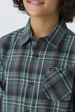 Kids/BOY O’Neill Tops<BOY'S REDMOND PLAID STRETCH FLANNEL SHIRT