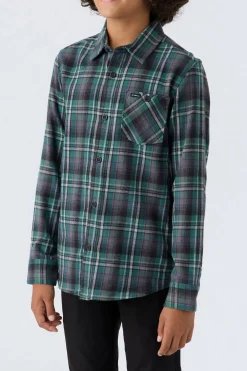 Kids/BOY O’Neill Tops<BOY'S REDMOND PLAID STRETCH FLANNEL SHIRT
