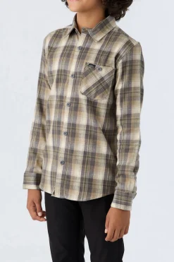 Kids/BOY O’Neill Tops<BOY'S REDMOND PLAID STRETCH FLANNEL SHIRT