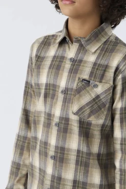 Kids/BOY O’Neill Tops<BOY'S REDMOND PLAID STRETCH FLANNEL SHIRT