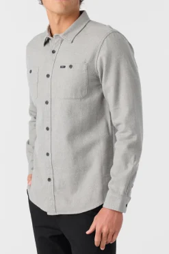 O’Neill Shirts & Flannels<BREAKWATER SOLID FLANNEL STANDARD FIT SHIRT