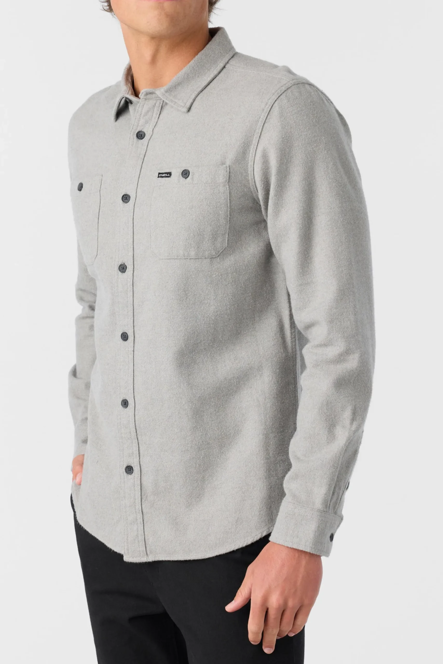 O’Neill Shirts & Flannels<BREAKWATER SOLID FLANNEL STANDARD FIT SHIRT