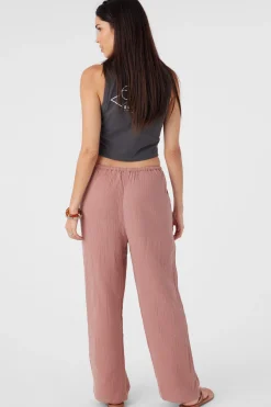 Women O’Neill Bottoms<BRENDA CRINKLE DOUBLE GAUZE BEACH PANTS