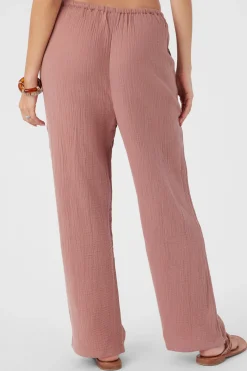 Women O’Neill Bottoms<BRENDA CRINKLE DOUBLE GAUZE BEACH PANTS