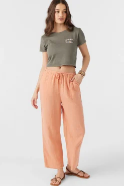 Women O’Neill Cover-Ups|Bottoms<BRENDA CRINKLE DOUBLE GAUZE BEACH PANTS