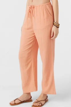 Women O’Neill Cover-Ups|Bottoms<BRENDA CRINKLE DOUBLE GAUZE BEACH PANTS
