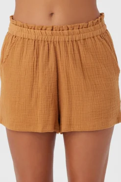 Women O’Neill Cover-Ups|Bottoms<CARLA CRINKLE DOUBLE GAUZE BEACH SHORTS