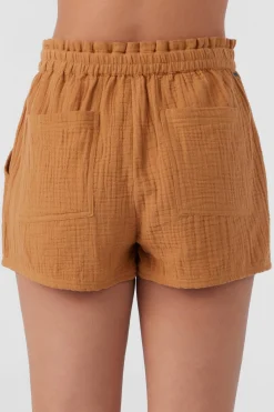 Women O’Neill Cover-Ups|Bottoms<CARLA CRINKLE DOUBLE GAUZE BEACH SHORTS