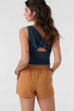 Women O’Neill Cover-Ups|Bottoms<CARLA CRINKLE DOUBLE GAUZE BEACH SHORTS