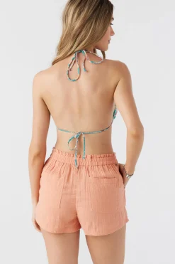 Women O’Neill Cover-Ups|Bottoms<CARLA CRINKLE DOUBLE GAUZE BEACH SHORTS