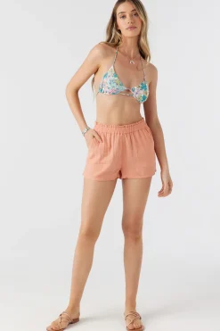 Women O’Neill Cover-Ups|Bottoms<CARLA CRINKLE DOUBLE GAUZE BEACH SHORTS
