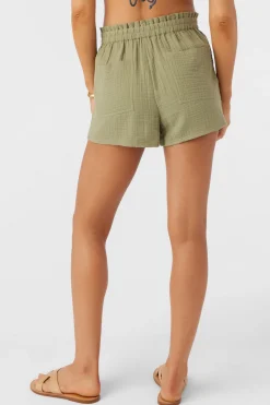 Women O’Neill Cover-Ups|Bottoms<CARLA CRINKLE DOUBLE GAUZE BEACH SHORTS