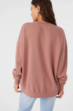 Women O’Neill Sweaters, Hoodies & Fleece<CHOICE CREW NECK OVERSIZED FIT FLEECE PULLOVER
