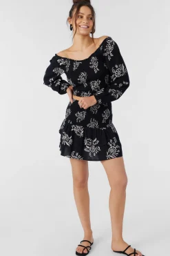 Women O’Neill Bottoms<CIERRA NADIA PAISLEY SMOCKED MINI SKIRT