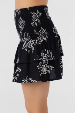 Women O’Neill Bottoms<CIERRA NADIA PAISLEY SMOCKED MINI SKIRT