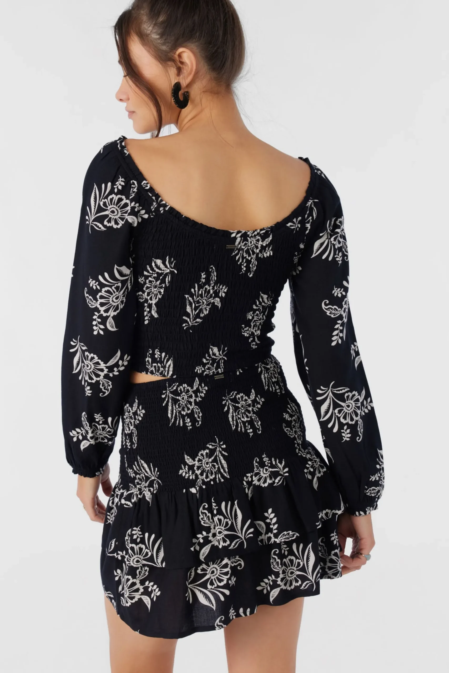 Women O’Neill Bottoms<CIERRA NADIA PAISLEY SMOCKED MINI SKIRT