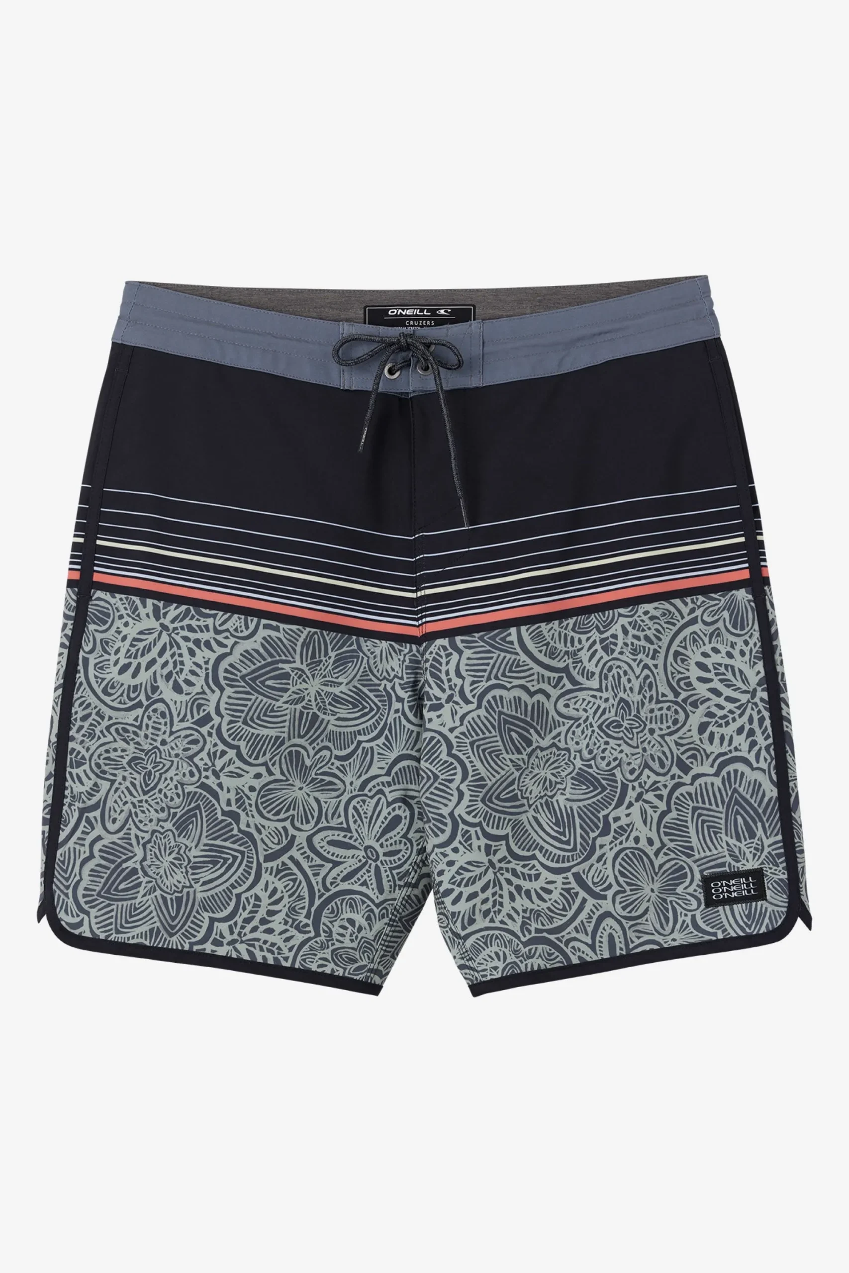 O’Neill Side Pockets<CRUZER SCALLOP 18" BOARDSHORTS