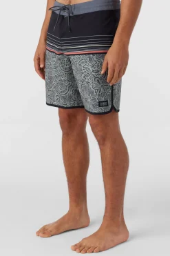 O’Neill Side Pockets<CRUZER SCALLOP 18" BOARDSHORTS