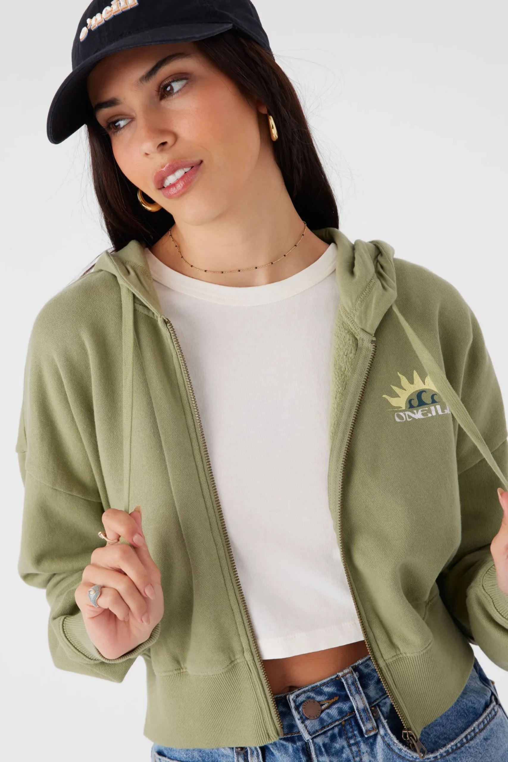 Women O’Neill Sweaters, Hoodies & Fleece<DARCIE HOODED ZIP FLEECE JACKET