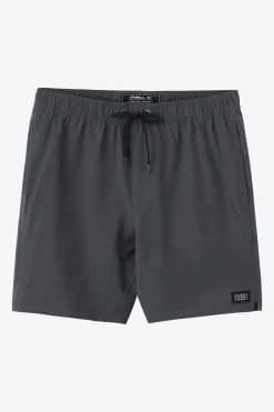 O’Neill Side Pockets<DIVERGENT ELASTIC WAIST LINED 17" SWIM TRUNKS