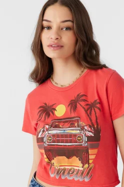 Women O’Neill Graphic Tees & Tanks<DRIVE WILD TEE
