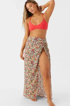 Women O’Neill Cover-Ups<EDEN DITSY HANALEI MAXI SKIRT COVER-UP