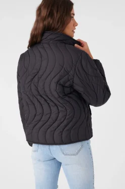 Women O’Neill Jackets<EDEN NYLON WAVE QUILTED ZIP JACKET