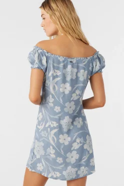 Women O’Neill Dresses<ELLISON EMILIA FLORAL OFF-THE-SHOULDER MINI DRESS