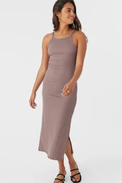 Women O’Neill Dresses<ERES RIB KNIT MIDI DRESS