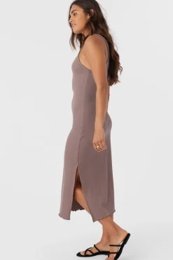 Women O’Neill Dresses<ERES RIB KNIT MIDI DRESS