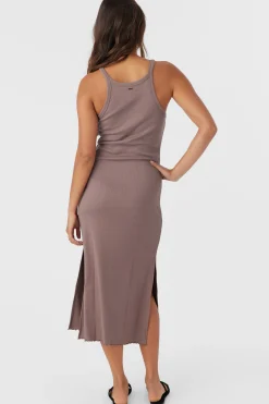 Women O’Neill Dresses<ERES RIB KNIT MIDI DRESS