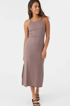Women O’Neill Dresses<ERES RIB KNIT MIDI DRESS