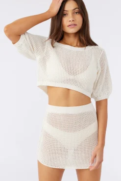 Women O’Neill Cover-Ups<ERIN CROCHET COVER-UP TOP