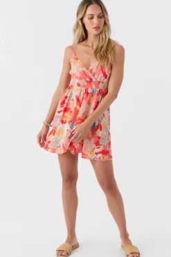 Women O’Neill Dresses<FLORENT ANTALYA FLORAL SHORT DRESS