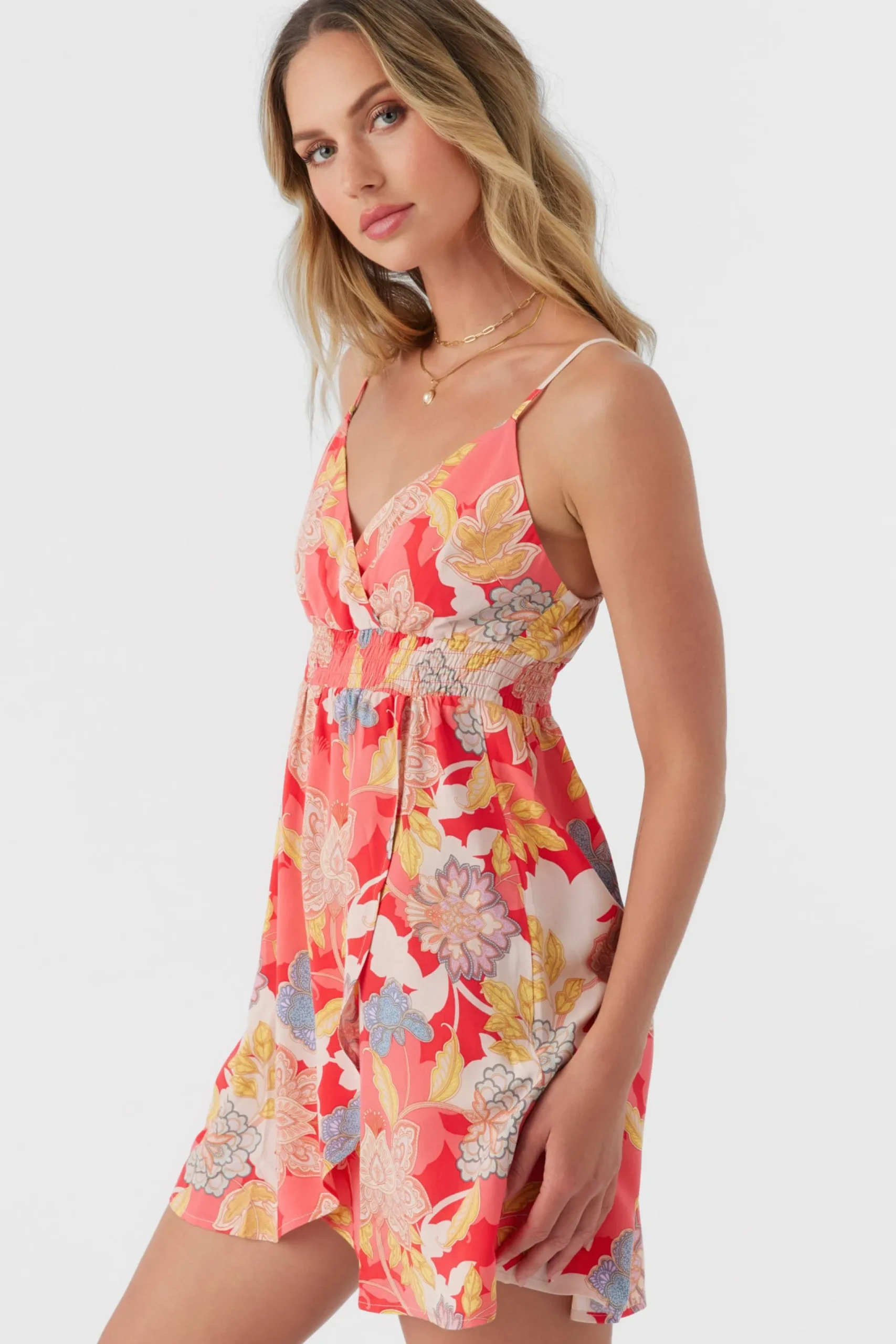 Women O’Neill Dresses<FLORENT ANTALYA FLORAL SHORT DRESS