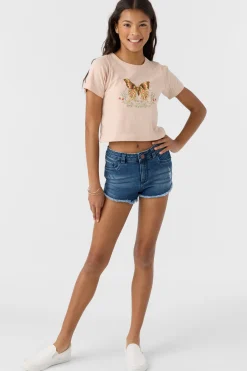 Kids O’Neill Bottoms<GIRL'S AIDEN DENIM SHORTS