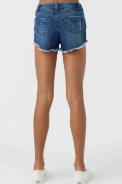 Kids O’Neill Bottoms<GIRL'S AIDEN DENIM SHORTS