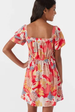 Kids O’Neill Dresses<GIRL'S BECKA ANTAYLA FLORAL DRESS