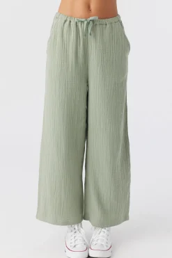Kids O’Neill Bottoms<GIRL'S BRENDITA CRINKLE DOUBLE GAUZE PANTS