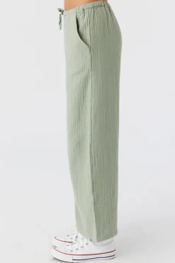 Kids O’Neill Bottoms<GIRL'S BRENDITA CRINKLE DOUBLE GAUZE PANTS