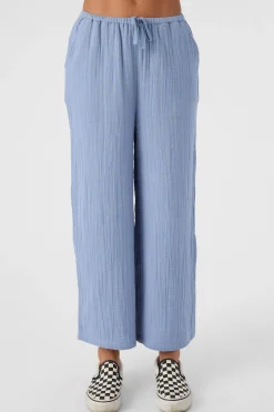 Kids O’Neill Bottoms<GIRL'S BRENDITA CRINKLE DOUBLE GAUZE PANTS