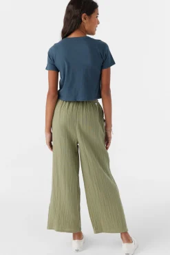 Kids O’Neill Bottoms<GIRL'S BRENDITA CRINKLE DOUBLE GAUZE PANTS